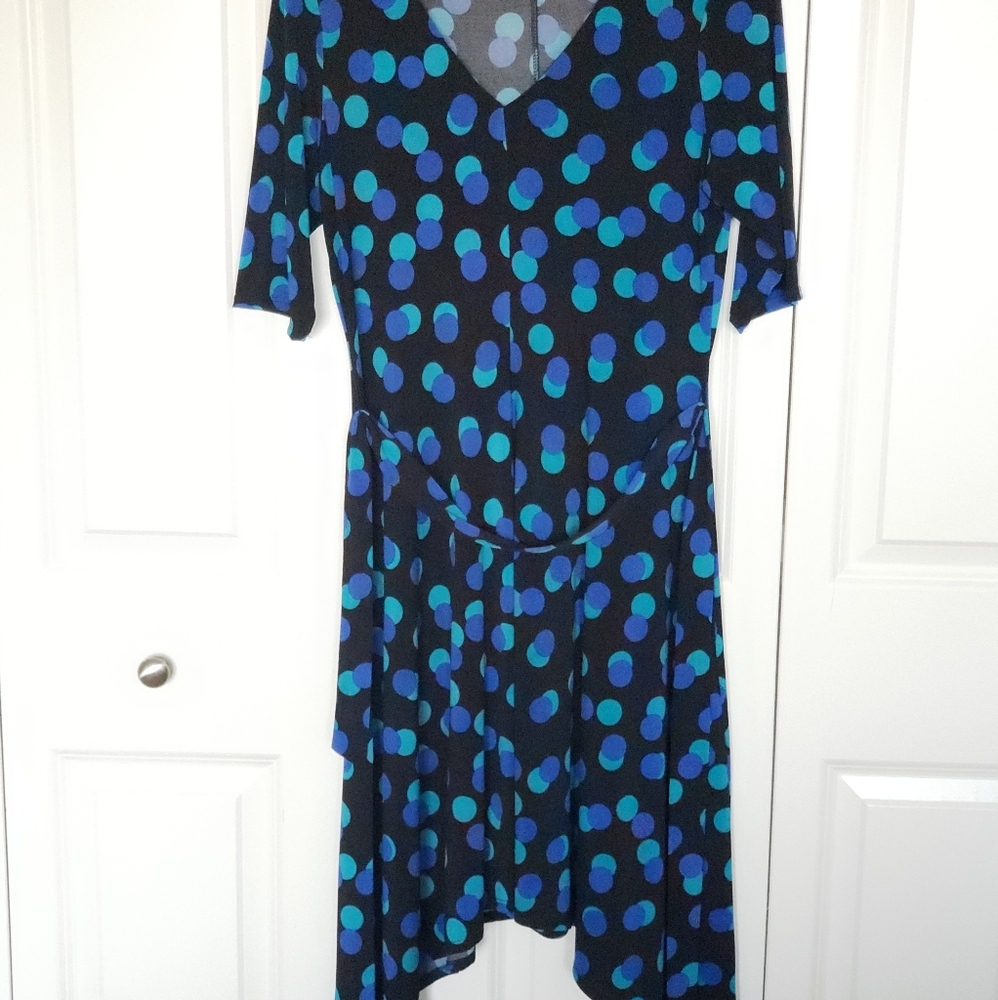 3/4 Sleeve Tie Dress